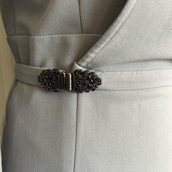 BLG Light Blue Midi Overlay Dress - Picture 4 of 7